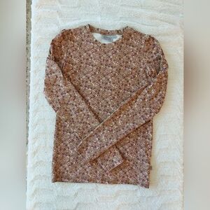 Wheat Kids Ruched Sleeve Top